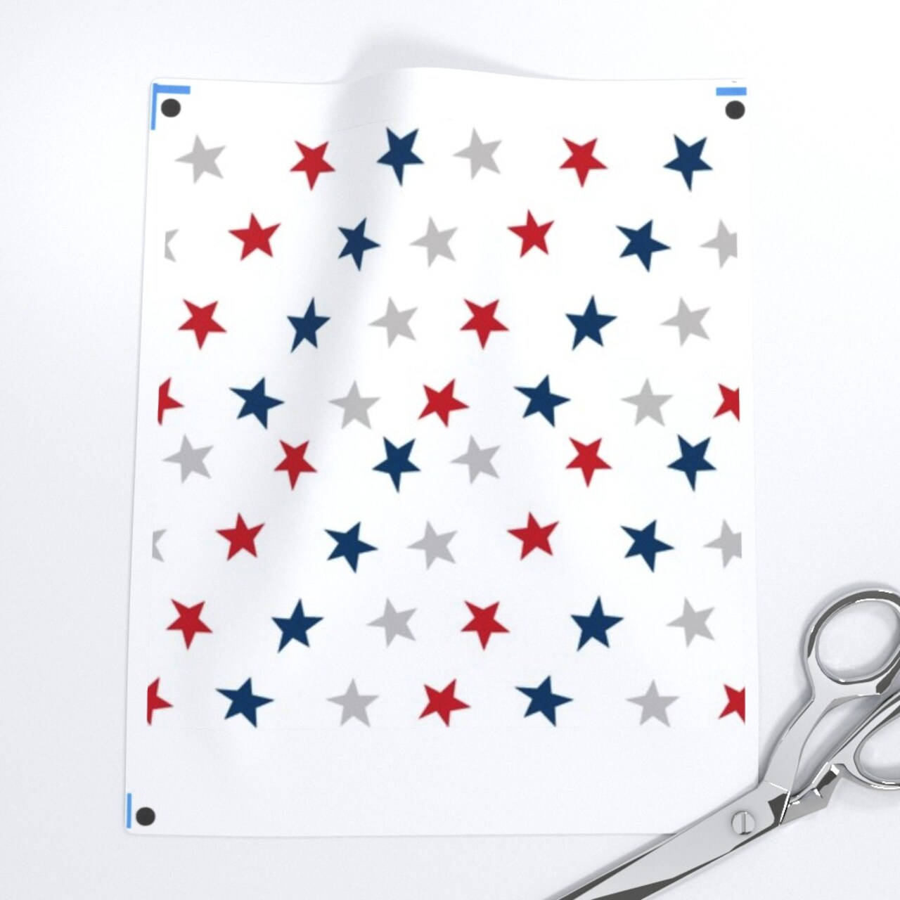Stars Usa America Red White Blue July 4Th Patriotic Stripes Custom Printed Fabric by Spoonflower Various Fabrics by the Yard or Fat Quarter